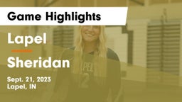 Lapel  vs Sheridan Game Highlights - Sept. 21, 2023
