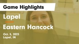 Lapel  vs Eastern Hancock  Game Highlights - Oct. 5, 2023