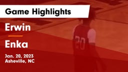 Erwin  vs Enka  Game Highlights - Jan. 20, 2023