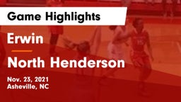 Erwin  vs North Henderson Game Highlights - Nov. 23, 2021