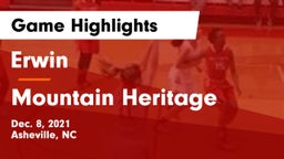 Erwin  vs Mountain Heritage  Game Highlights - Dec. 8, 2021