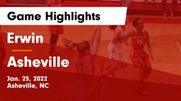 Erwin  vs Asheville  Game Highlights - Jan. 25, 2022