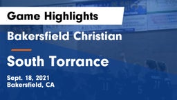 Bakersfield Christian  vs South Torrance Game Highlights - Sept. 18, 2021