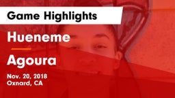 Hueneme  vs Agoura  Game Highlights - Nov. 20, 2018