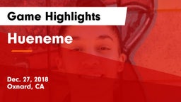 Hueneme  Game Highlights - Dec. 27, 2018
