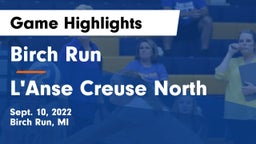 Birch Run  vs L'Anse Creuse North  Game Highlights - Sept. 10, 2022