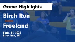 Birch Run  vs Freeland  Game Highlights - Sept. 21, 2022