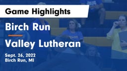 Birch Run  vs Valley Lutheran  Game Highlights - Sept. 26, 2022