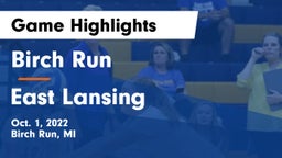Birch Run  vs East Lansing  Game Highlights - Oct. 1, 2022