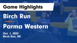 Birch Run  vs Parma Western  Game Highlights - Oct. 1, 2022