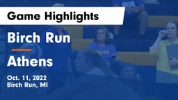 Birch Run  vs Athens  Game Highlights - Oct. 11, 2022