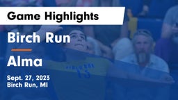 Birch Run  vs Alma  Game Highlights - Sept. 27, 2023