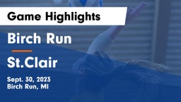 Birch Run  vs St.Clair  Game Highlights - Sept. 30, 2023