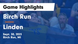 Birch Run  vs Linden  Game Highlights - Sept. 30, 2023