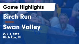 Birch Run  vs Swan Valley  Game Highlights - Oct. 4, 2023