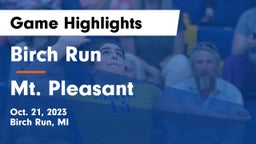 Birch Run  vs Mt. Pleasant  Game Highlights - Oct. 21, 2023