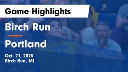 Birch Run  vs Portland  Game Highlights - Oct. 21, 2023