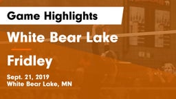 White Bear Lake  vs Fridley Game Highlights - Sept. 21, 2019