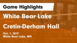 White Bear Lake  vs Cretin-Derham Hall  Game Highlights - Oct. 1, 2019