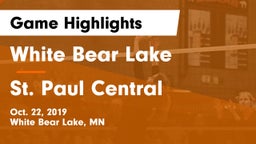 White Bear Lake  vs St. Paul Central  Game Highlights - Oct. 22, 2019