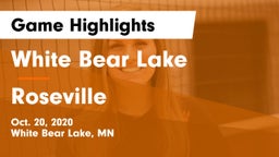 White Bear Lake  vs Roseville  Game Highlights - Oct. 20, 2020