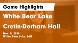 White Bear Lake  vs Cretin-Derham Hall  Game Highlights - Nov. 5, 2020