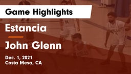 Estancia  vs John Glenn  Game Highlights - Dec. 1, 2021