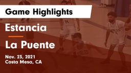 Estancia  vs La Puente  Game Highlights - Nov. 23, 2021