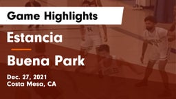 Estancia  vs Buena Park Game Highlights - Dec. 27, 2021