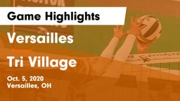 Versailles  vs Tri Village Game Highlights - Oct. 5, 2020