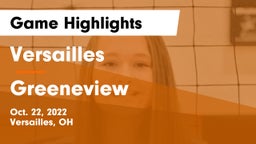 Versailles  vs Greeneview  Game Highlights - Oct. 22, 2022