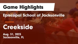 Episcopal School of Jacksonville vs Creekside  Game Highlights - Aug. 31, 2023