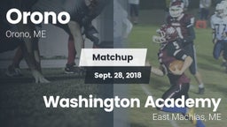 Matchup: Orono  vs. Washington Academy 2017