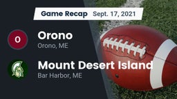 Recap: Orono  vs. Mount Desert Island  2021