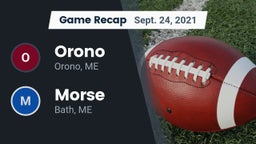 Recap: Orono  vs. Morse  2021