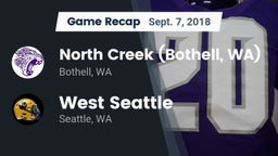 Recap: North Creek (Bothell, WA) vs. West Seattle  2018