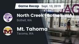 Recap: North Creek (Bothell, WA) vs. Mt. Tahoma  2019