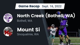 Recap: North Creek (Bothell, WA) vs. Mount Si  2022