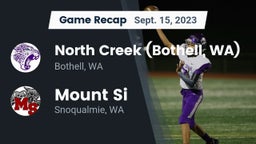 Recap: North Creek (Bothell, WA) vs. Mount Si  2023