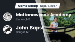 Recap: Mattanawcook Academy vs. John Bapst  2017