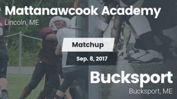 Matchup: Mattanawcook High Sc vs. Bucksport  2017