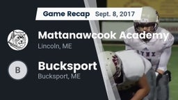 Recap: Mattanawcook Academy vs. Bucksport  2017