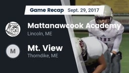 Recap: Mattanawcook Academy vs. Mt. View  2017