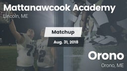 Matchup: Mattanawcook High Sc vs. Orono  2018