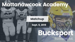 Matchup: Mattanawcook High Sc vs. Bucksport  2019