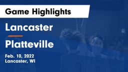 Lancaster  vs Platteville  Game Highlights - Feb. 10, 2022