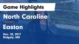 North Caroline  vs Easton  Game Highlights - Dec. 20, 2017