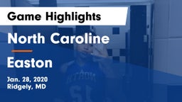 North Caroline  vs Easton  Game Highlights - Jan. 28, 2020
