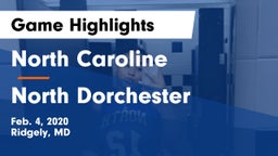 North Caroline  vs North Dorchester Game Highlights - Feb. 4, 2020