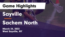 Sayville  vs Sachem North  Game Highlights - March 24, 2022